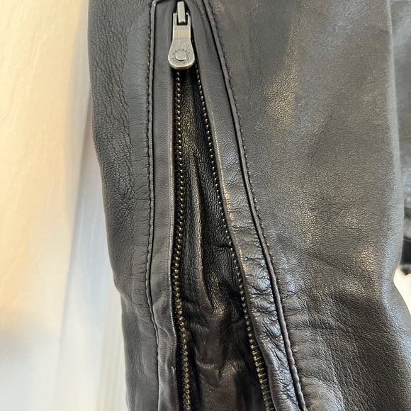 Banana Republic black leather jacket and coordinating dress - Picture 10 of 12